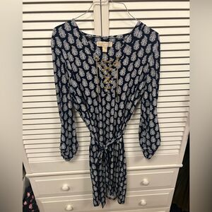 Michael Michael Kors Navy and White Gold Chain  Dress size medium